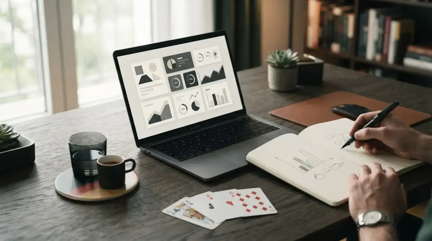 Neutrale Illustration eines analytischen Online-Casino-Tests für Deutschland